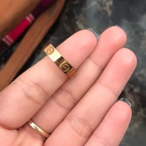 Love inspired rose gold ring